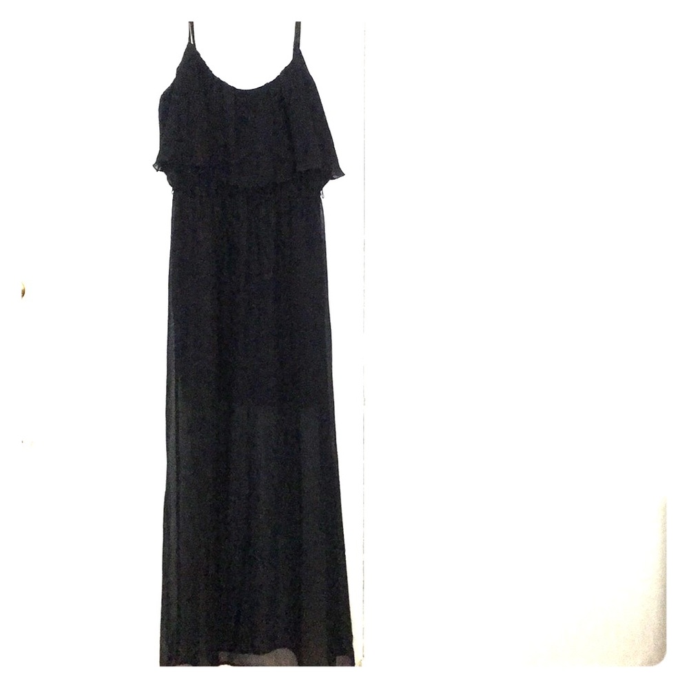 Long sheer maxi dress